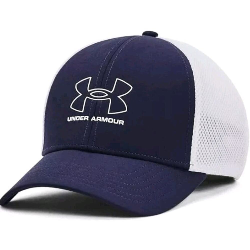 NEW Under Armour Men's Iso-Chill Driver Mesh Golf Cap Stretch Flex Fit L/XL